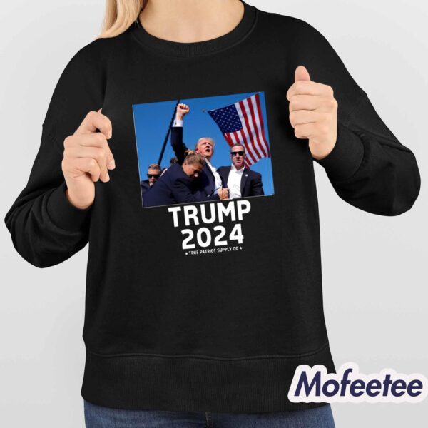 Trump Shot Assassination Attempt Trump 2024 Fist Raised Shirt