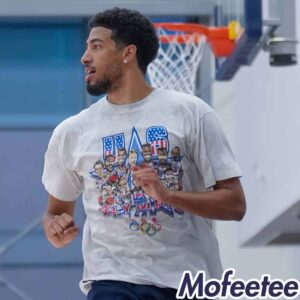 Tyrese Haliburton USA Olympic Shirt 2024 1