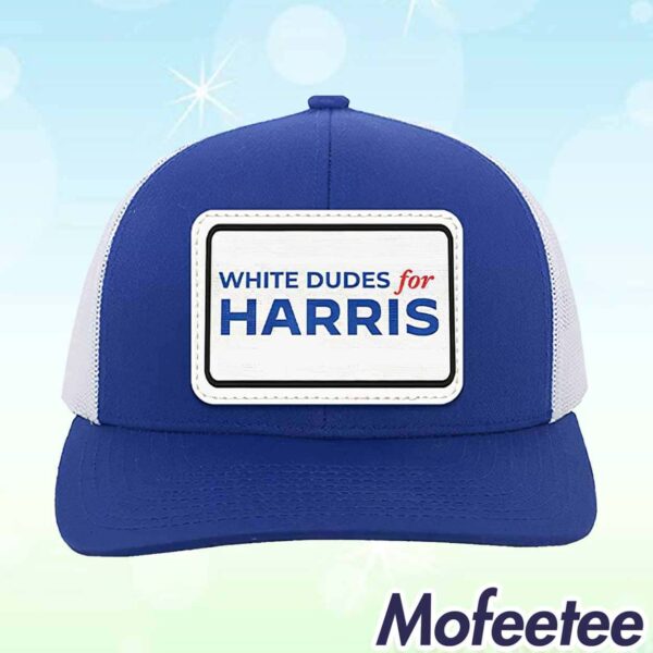 White Dudes For Harris Hat Cap