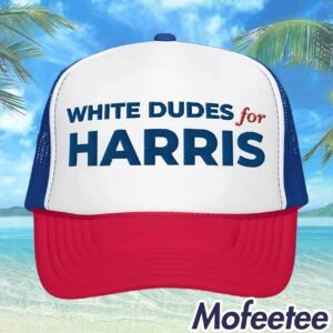 White Dudes For Harris Hat Snapback 2024 1