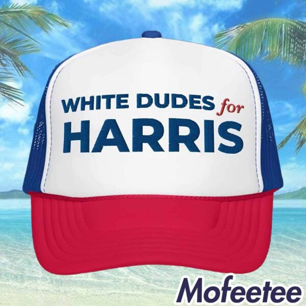 White Dudes For Harris Hat Snapback 2024