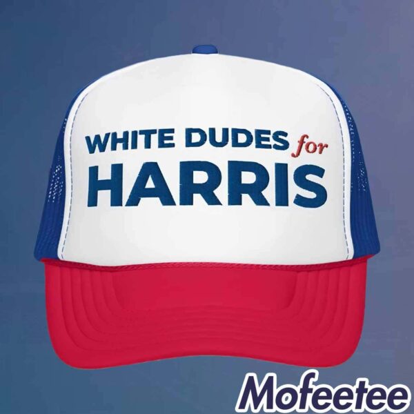 White Dudes For Harris Hat Snapback 2024