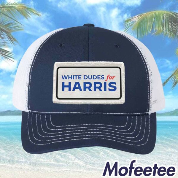 White Dudes For Harris Trucker Cap