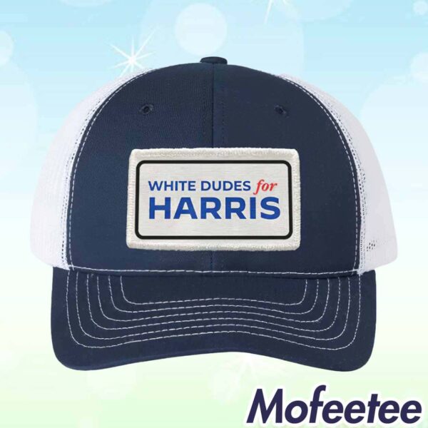 White Dudes For Harris Trucker Cap