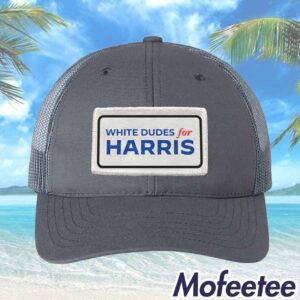 White Dudes For Harris Trucker Cap Hat1