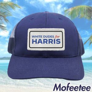 White Dudes For Harris Trucker Hat Cap 1