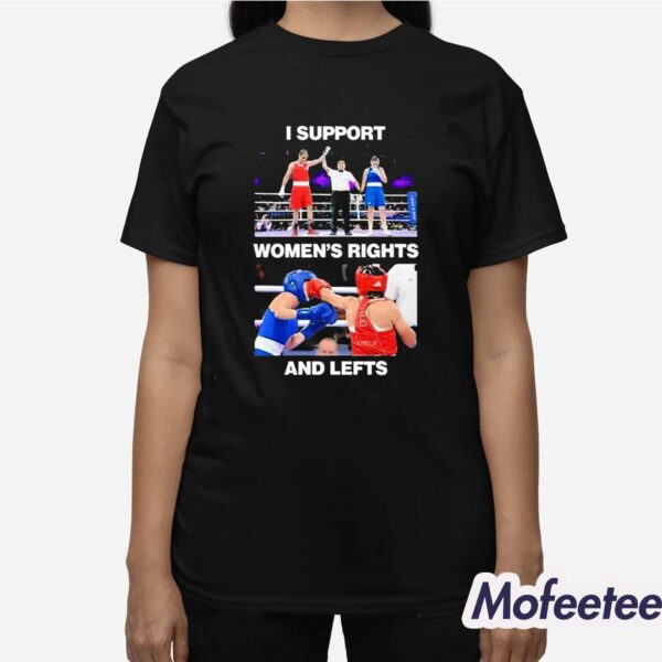 Angela Carini Vs Imane Khelif I Support Women’s Rights And Lefts Shirt