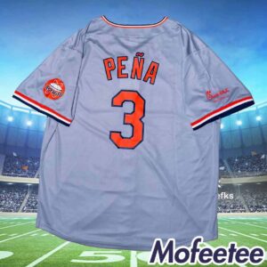 Astros Jeremy Pena Grey 70s Throwback Jersey 2024 Giveaway 1