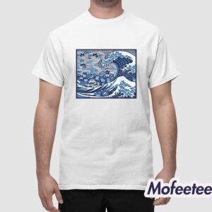 Blue Wave Cat For Kamala Shirt 1