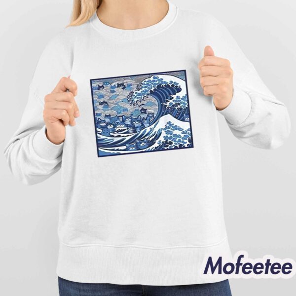 Blue Wave Cat For Kamala Shirt