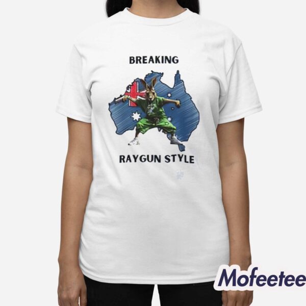 Breaking Raygun Style Kangaroo Shirt