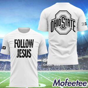 Follow Jesus White Black Shirt 2024 1