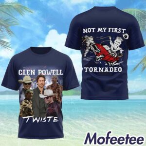 Glen Powell Twiste Not My First Tornadeo Shirt 1