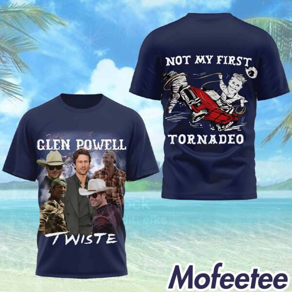 Glen Powell Twiste Not My First Tornadeo Shirt