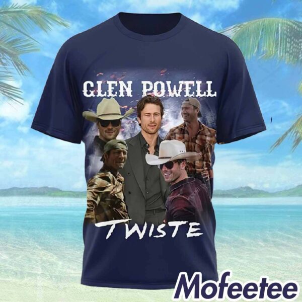 Glen Powell Twiste Not My First Tornadeo Shirt