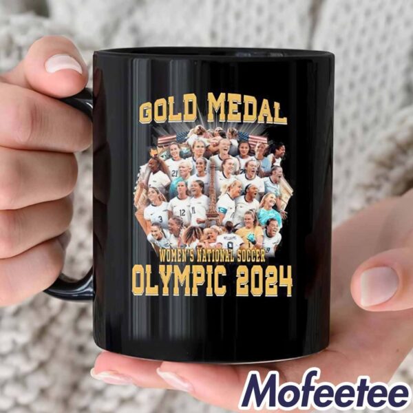 Gold Medal United States Women’s National Soccer Olympic Paris 2024 Mug