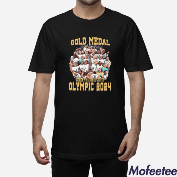 Gold Medal Women’s National Soccer Olympic 2024 Shirt