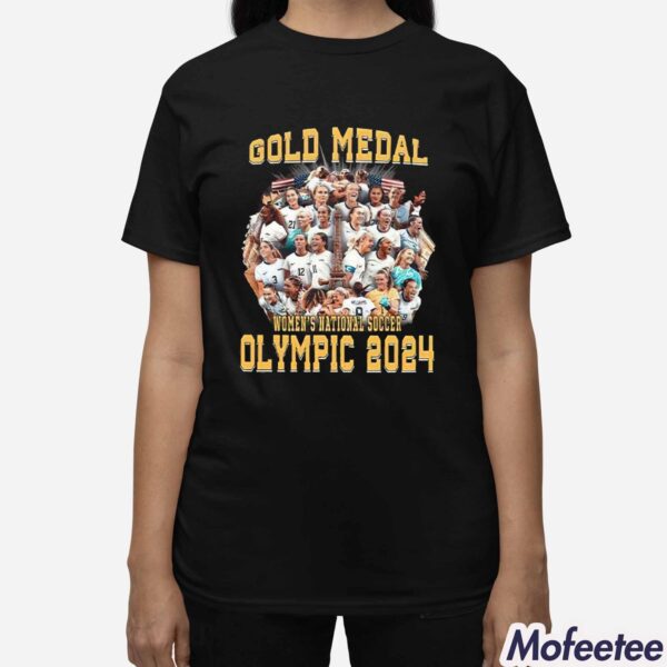 Gold Medal Women’s National Soccer Olympic 2024 Shirt