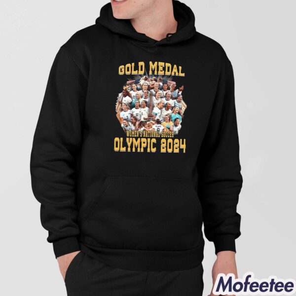 Gold Medal Women’s National Soccer Olympic 2024 Shirt