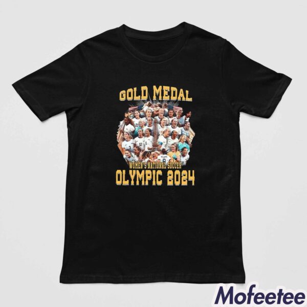 Gold Medal Women’s National Soccer Olympic 2024 Shirt