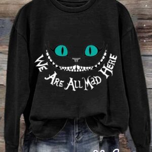 Halloween Womens Printed Long Sleeve Sweatshirt 1