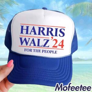 Harris Walz 2024 For The People Trucker Hat 1