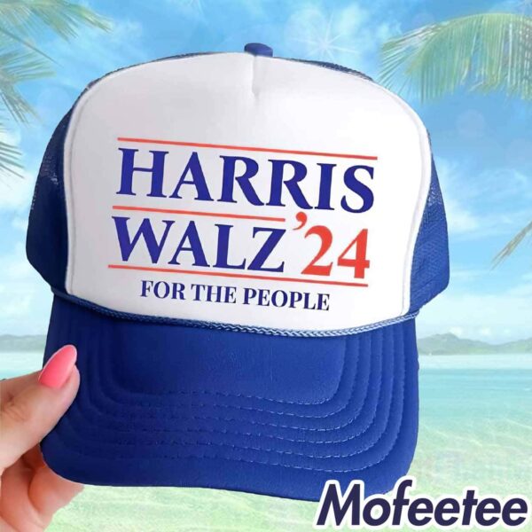 Harris Walz 2024 For The People Trucker Hat