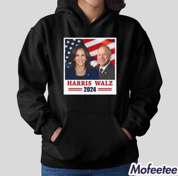 Harris Walz 2024 USA Flag Shirt