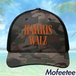 Harris Walz Camouflage Trucker Hat 1