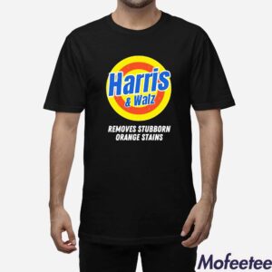 Harris Walz Removes Stubborn Orange Stains Shirt 1