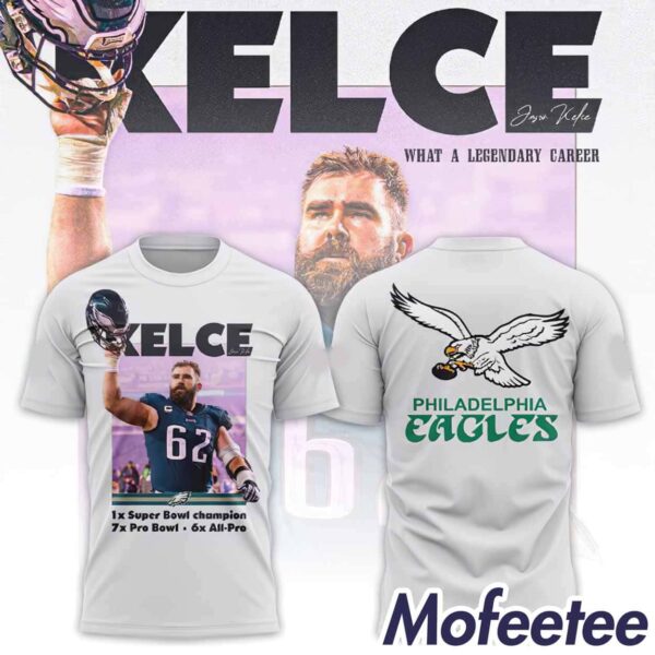 Jason Kelce Eagles Legendary Career Shirt