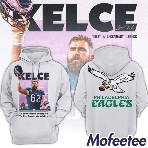 Jason Kelce Eagles Legendary Career Shirt