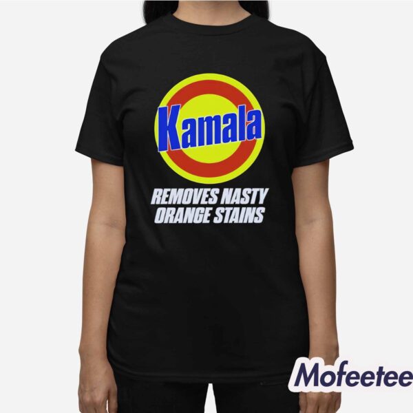 Kamala Removes Nasty Orange Stains Shirt