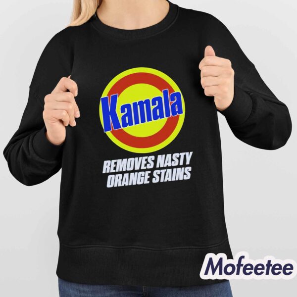 Kamala Removes Nasty Orange Stains Shirt