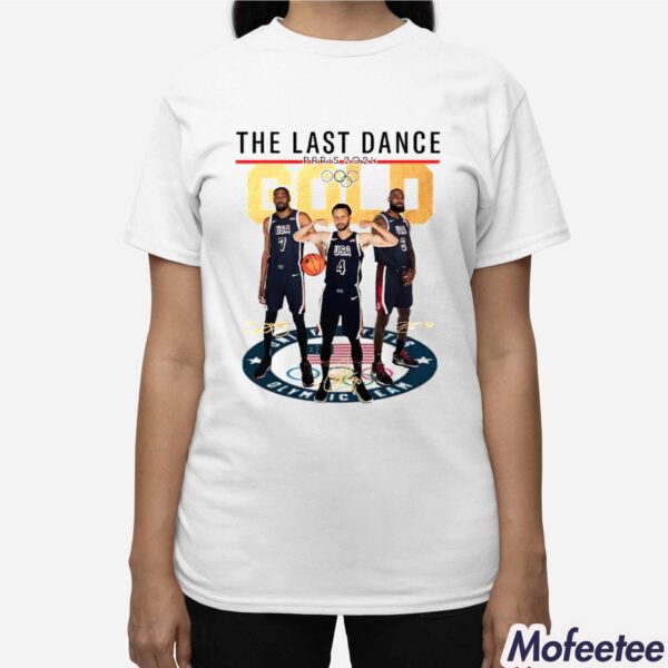 Lebron James Stephen Curry Kevin Durant The Last Dance Paris 2024 Shirt