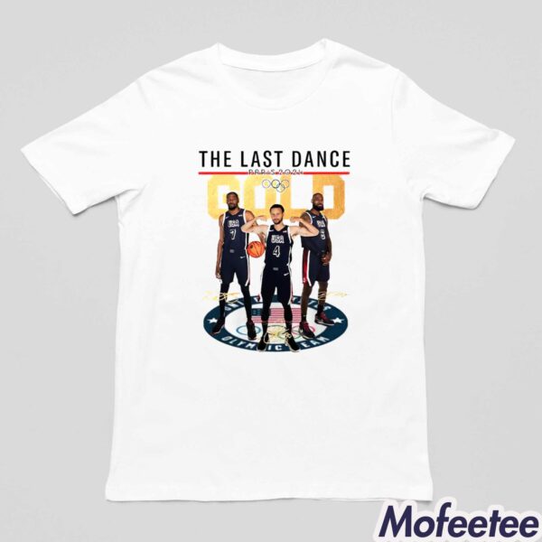 Lebron James Stephen Curry Kevin Durant The Last Dance Paris 2024 Shirt