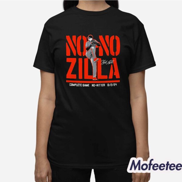 No-No Zilla Complete Game No-Hitter 8-2-2024 Shirt