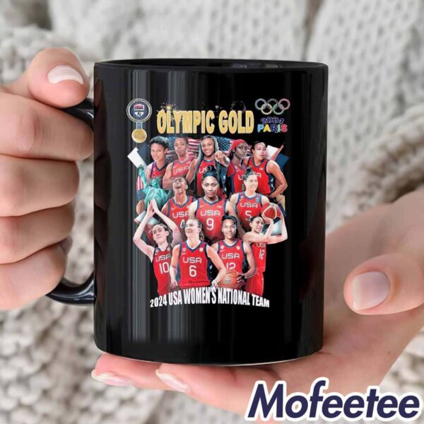 Olympic 2024 USA Team Women’s Basketball Gold Medal Mug