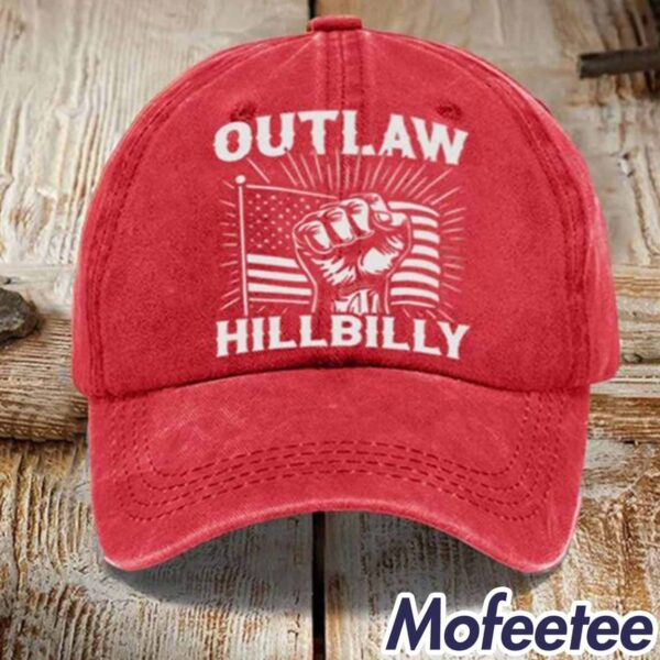 Outlaw And Hillbilly Flag Print Hat