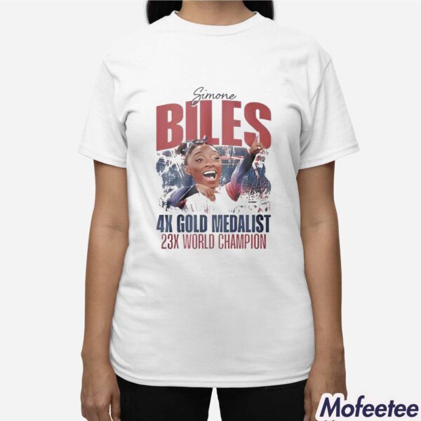 Simone Biles 4x Gold Medalist 23x World Champion Shirt