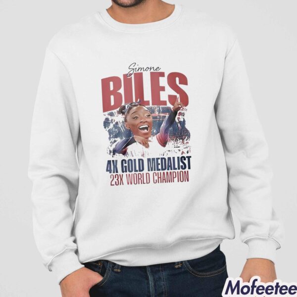 Simone Biles 4x Gold Medalist 23x World Champion Shirt