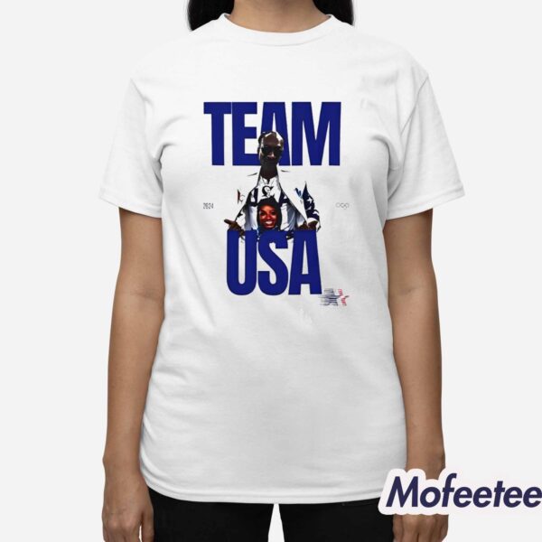 Snoop Dogg Simone Biles Team USA 2024 Paris Olympics National Team Shirt