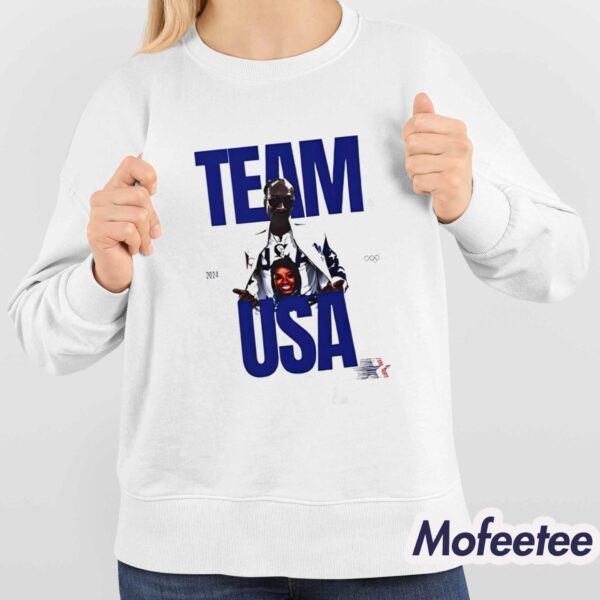 Snoop Dogg Simone Biles Team USA 2024 Paris Olympics National Team Shirt