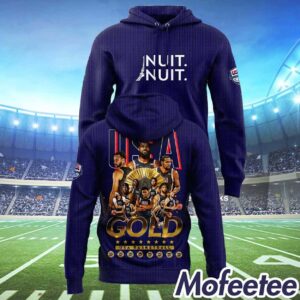 Stephen Curry USA Basketball Olympic Gold Medalist Nuit Nuit Hoodie 1