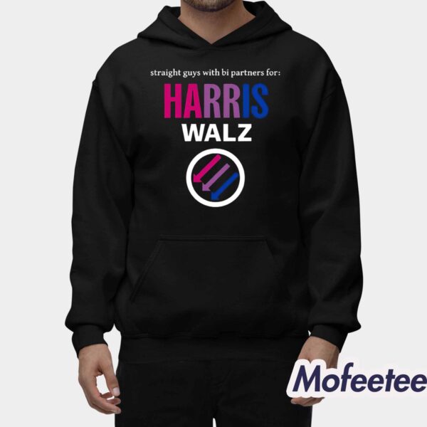 Straight Guys With Bi Partners For Harris Walz Shirt