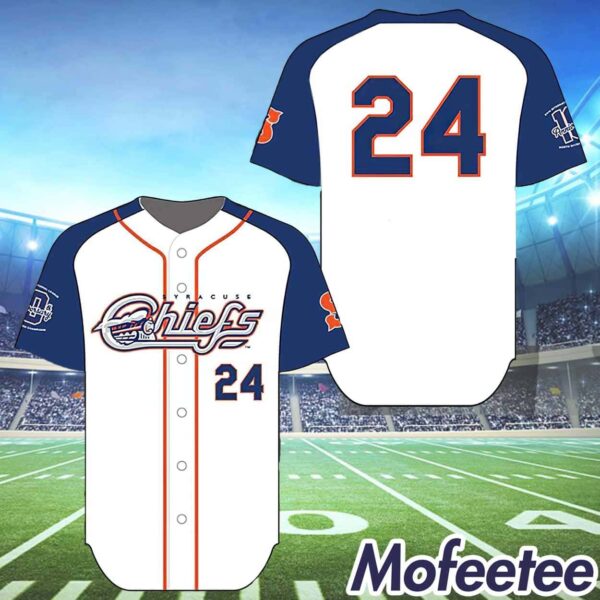 Syracuse Mets Orange Blue Chiefs Jersey 2024 Giveaway