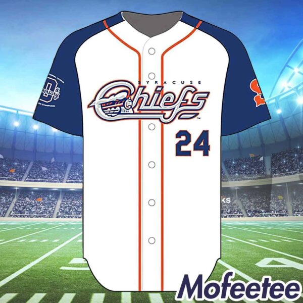 Syracuse Mets Orange Blue Chiefs Jersey 2024 Giveaway