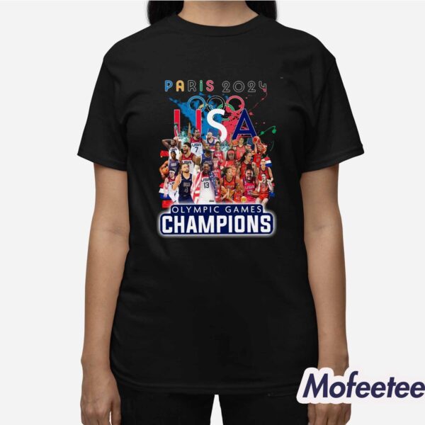 USA Basketball Olympic Paris 2024 Champions Shirt