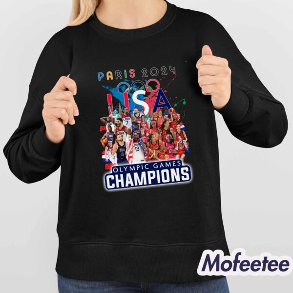 USA Basketball Olympic Paris 2024 Champions Shirt