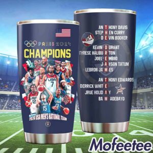 USA Men's National Basketball Paris 2024 Champions Tumbler 1